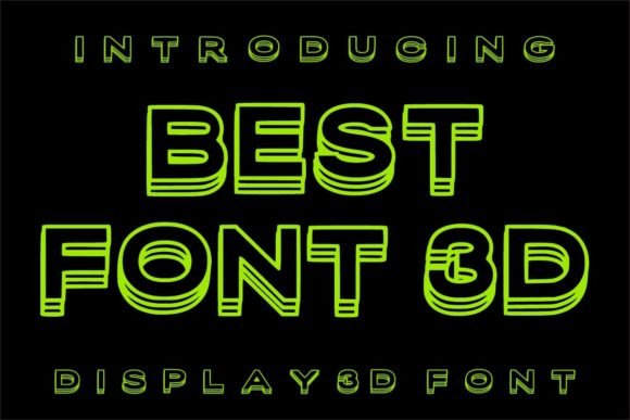 Best Font 3D: A Modern Display Typeface That Commands Attention