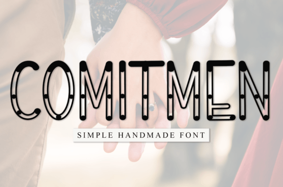 Comitmen: A Sweet Handwritten Font for Creative Projects