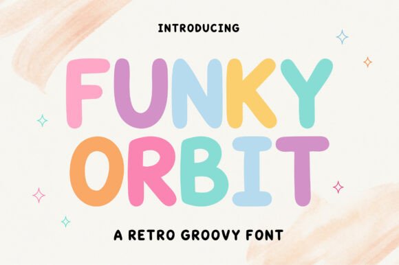 Funky Orbit: A Bubbly Retro Font for Modern Branding