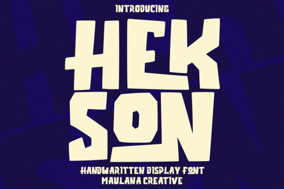 Hekson: The Playful Block Handwritten Font for Modern Brands