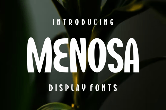 Menosa: A Modern Display Font for Impactful Design