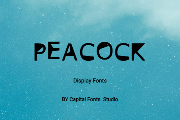 Peacock: A Modern Display Font for Every Creative Project