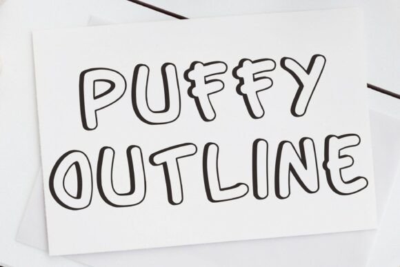 Puffy Outline: A Playful Font for Bold, Friendly Designs
