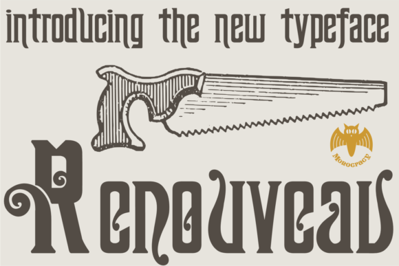 Renouveau: A Vintage Display Font for Modern Brands