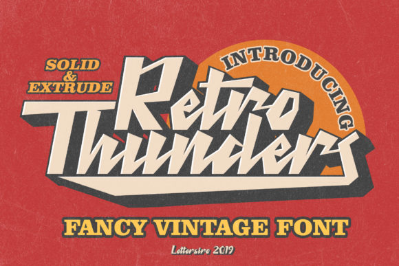 Retro Thunder: Bold Display for Modern Branding