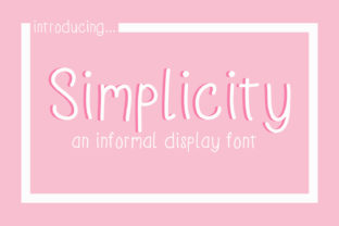 Simplicity: A Display Font for Modern Designers
