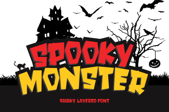 Spooky Monster: Unleashing a Bold Typeface for Halloween Projects
