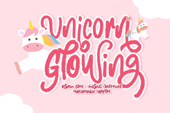 Unicorn Glowing: A Creative Display Font for Stunning Designs